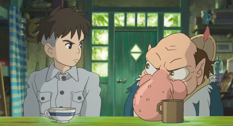 el niño y la garza mirada película Miyazaki Frame